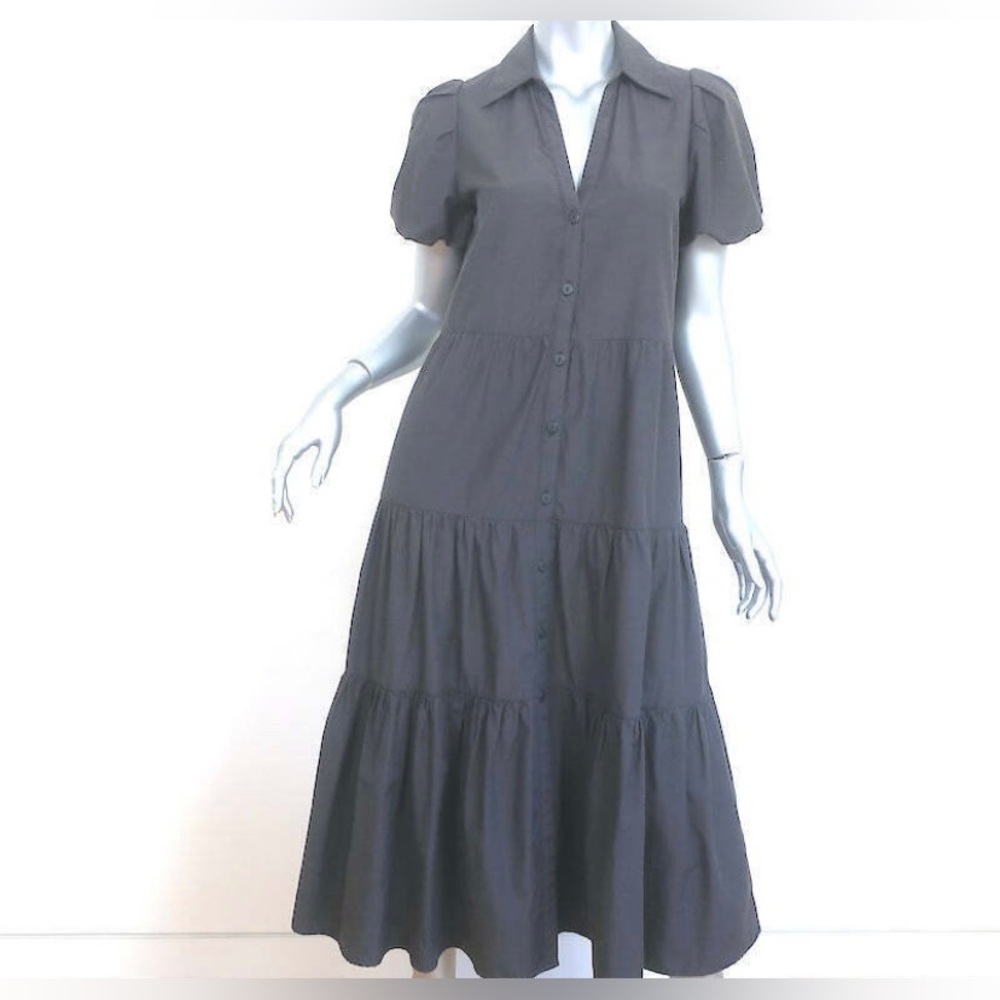 Brochu Walker Black Tiered Dress